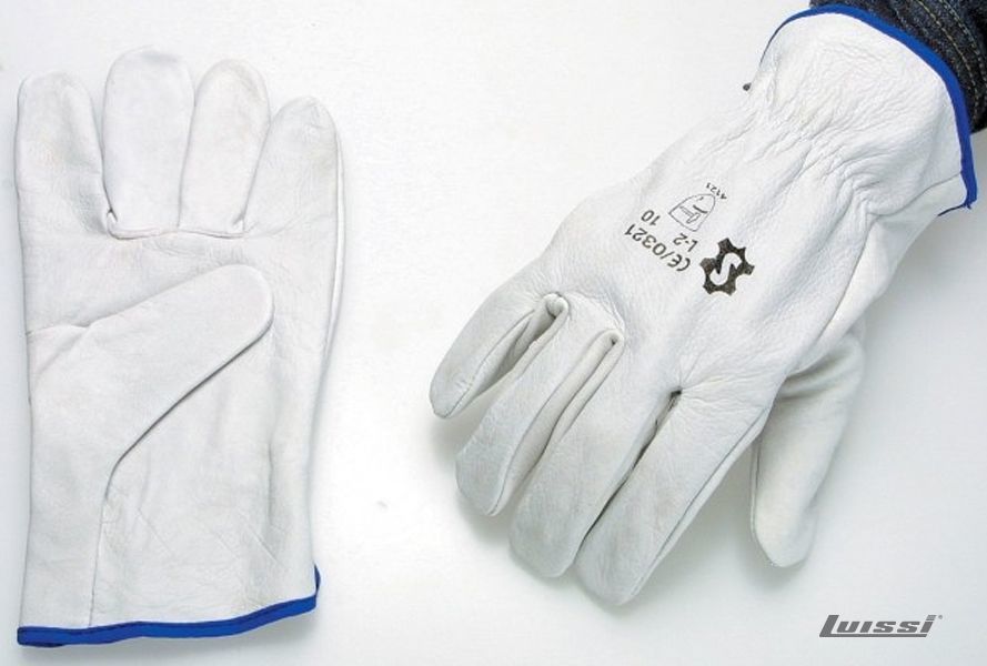 Guantes Vaqueta Blanco 12*120 T.10 L2LN