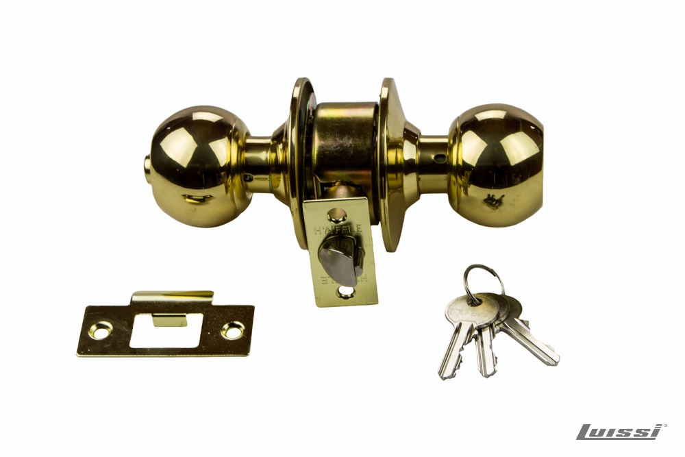 Cerradura Pomo Llave de Bronce Hafele