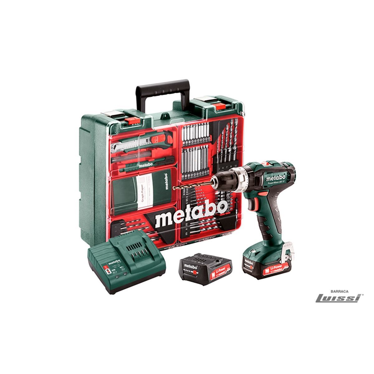 Taladro con Percutor SB 12 Set 12V Metabo