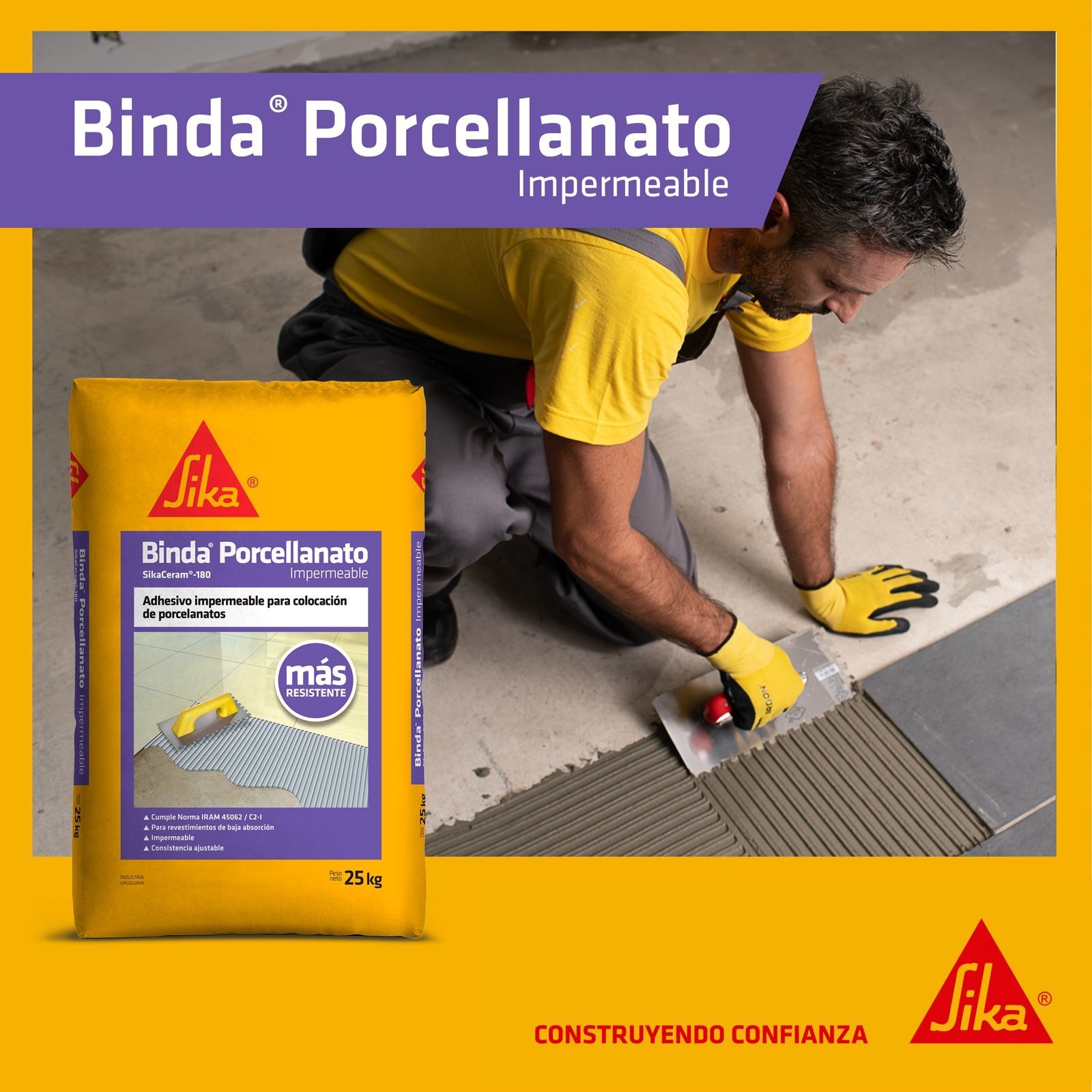 Pastina Sika Binda Porcellanato 25 kg