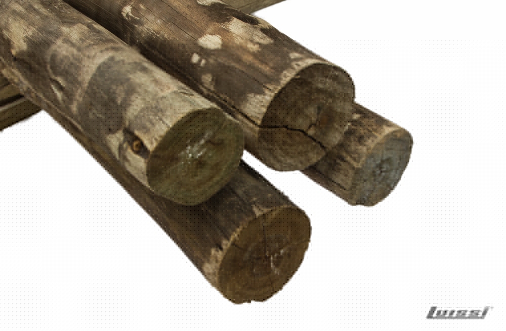 Poste de Madera Pino Nacional CCA 3.50 m de 12 a 14 cm Ø