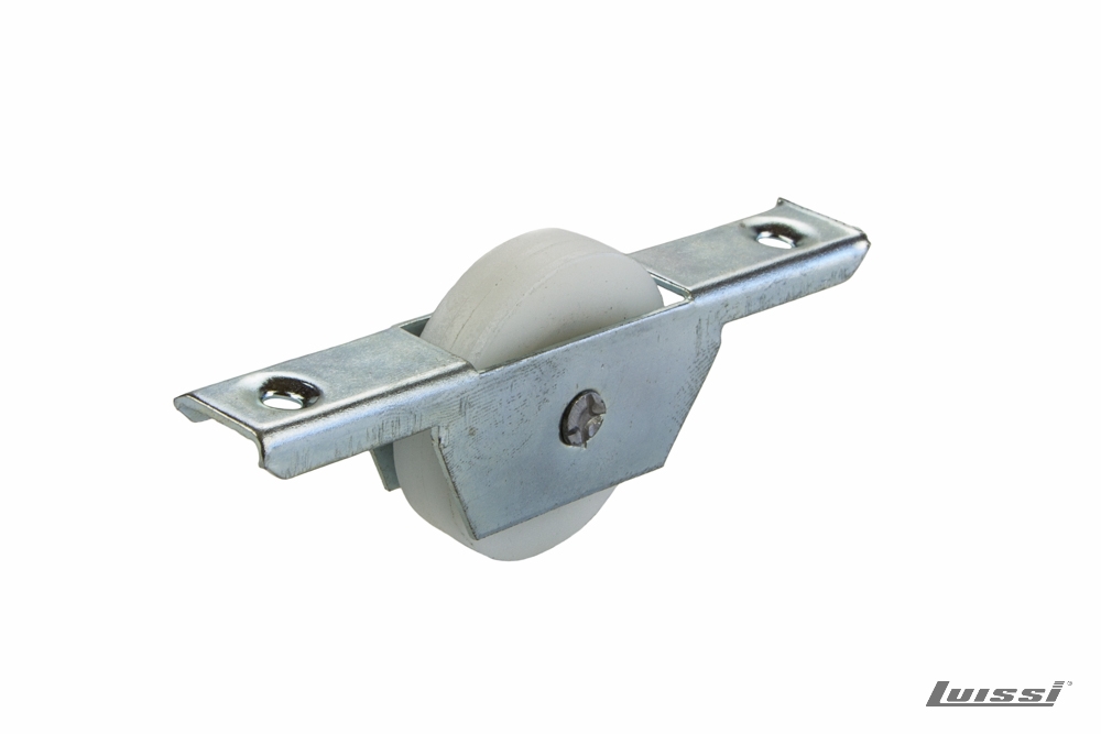 Rueda Nylon con Ruleman 38 mm Plana