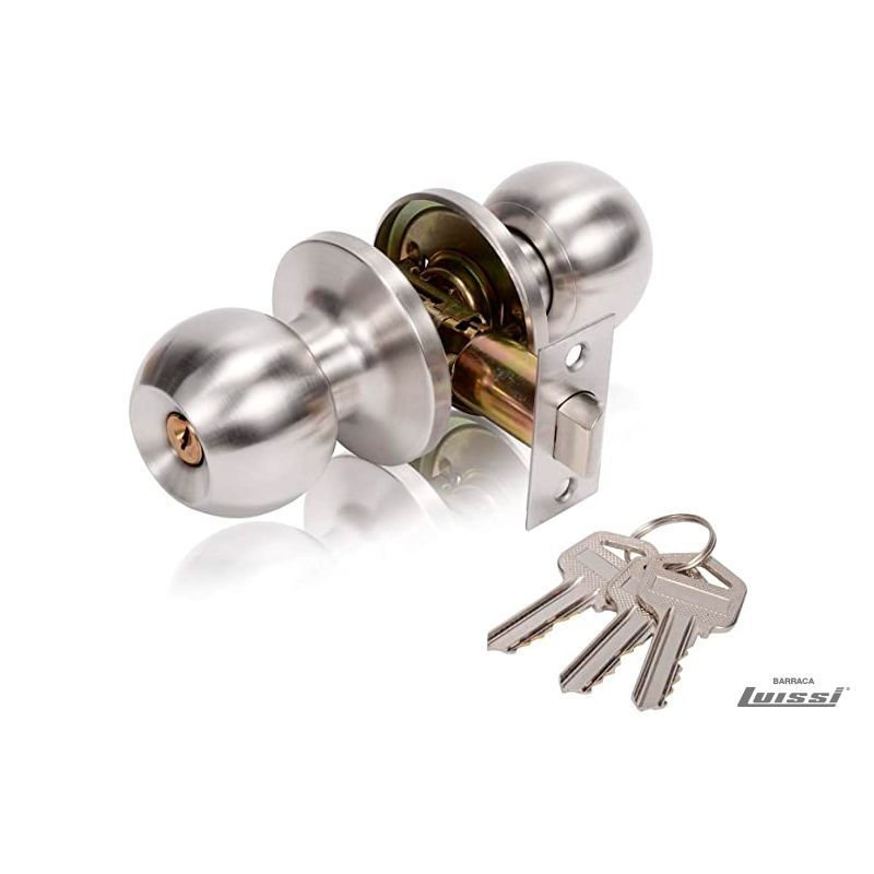 Pomo Cerradura con Llave Ac. Inox - Hafele
