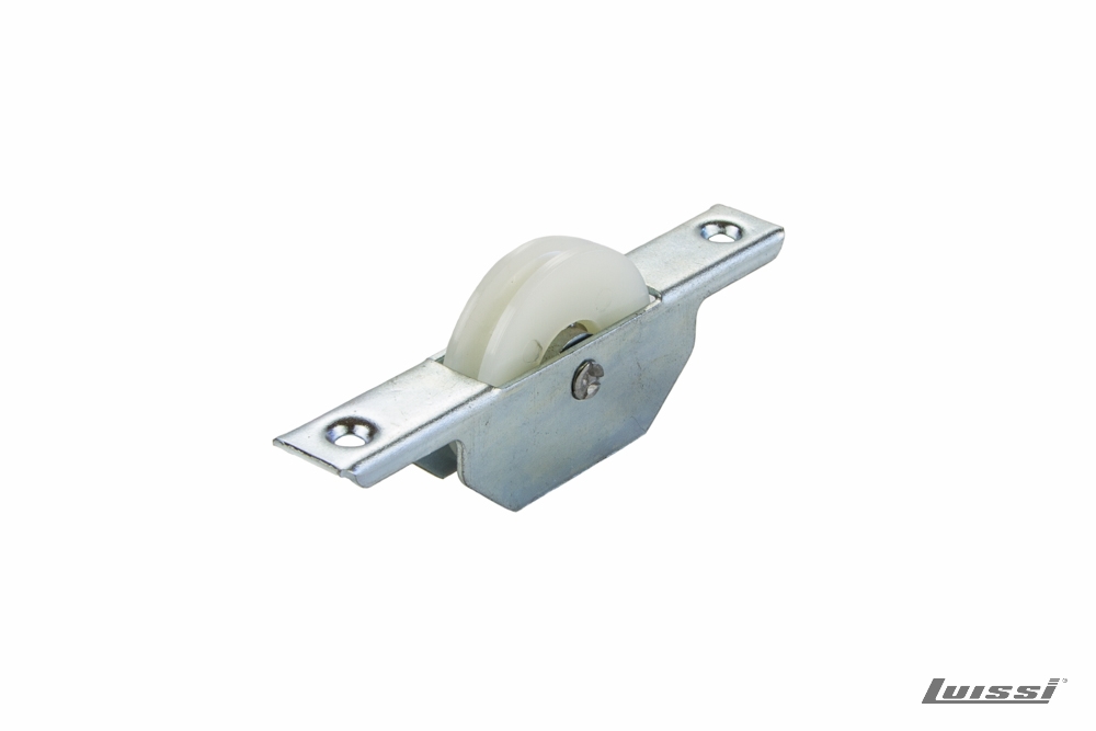 Rueda Nylon con Ruleman 32 mm Canaleta