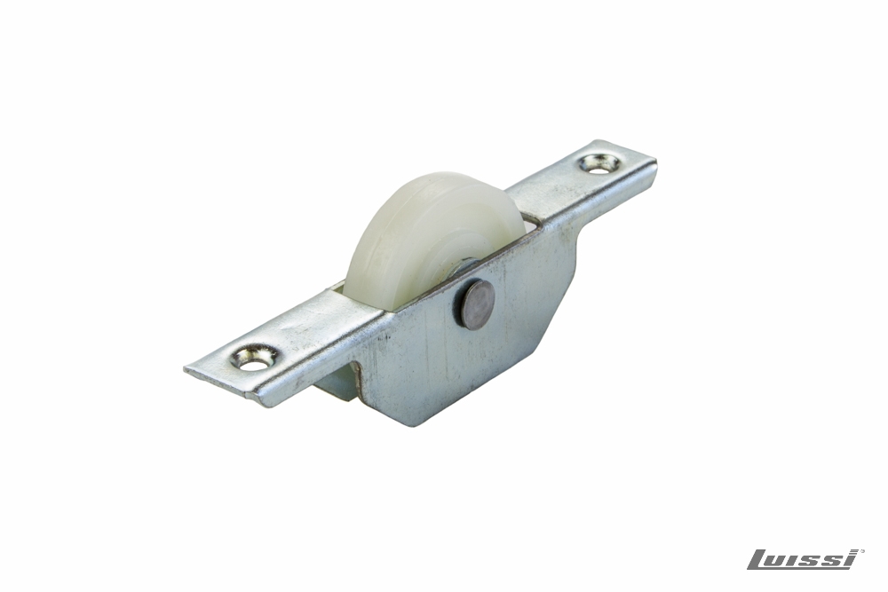 Rueda Nylon con Ruleman 32 mm Plana
