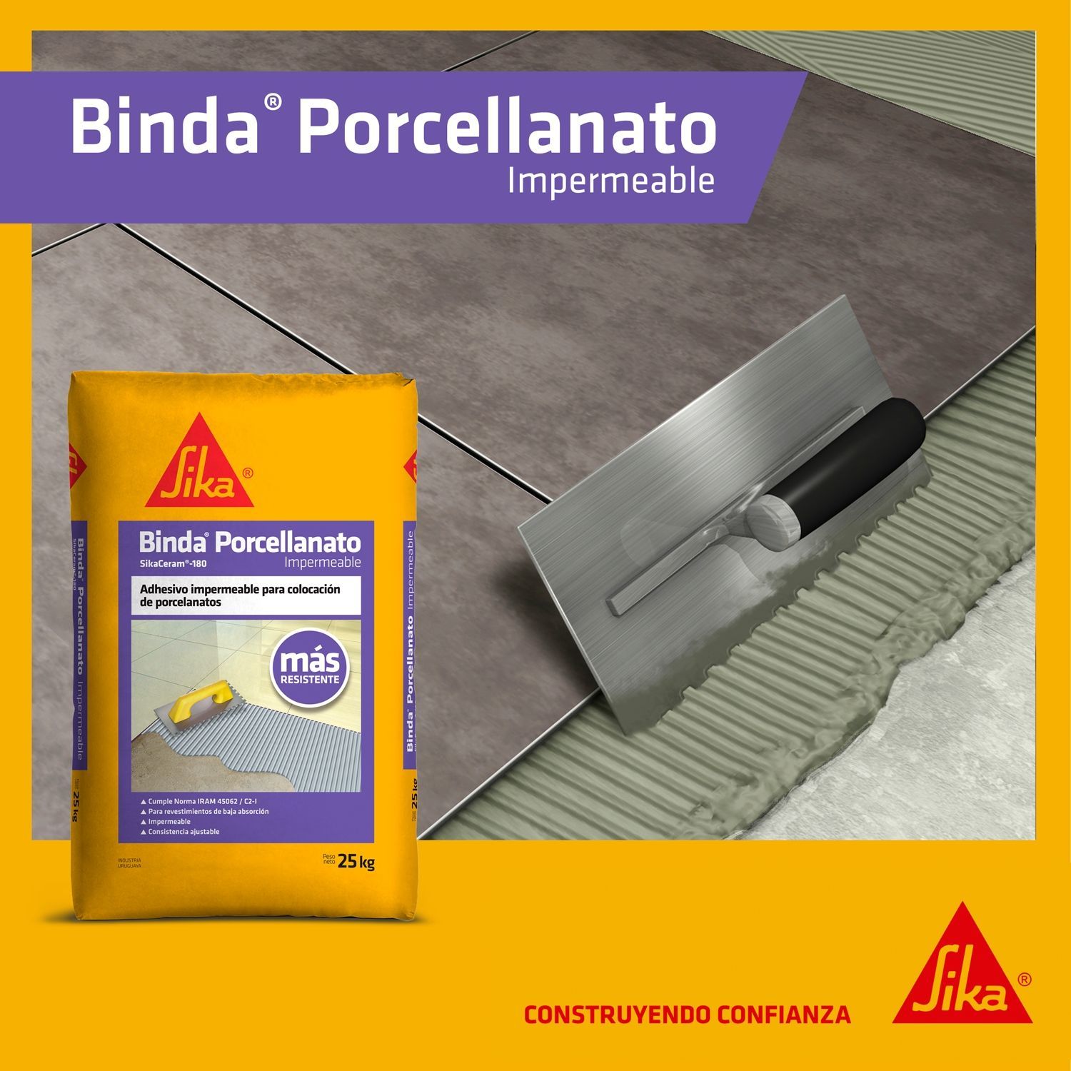 Pastina Sika Binda Porcellanato 25 kg
