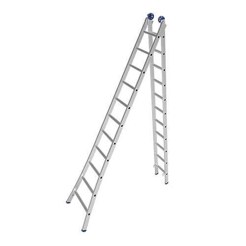 Escalera Extensible 11 Escalones Aluminio MOR