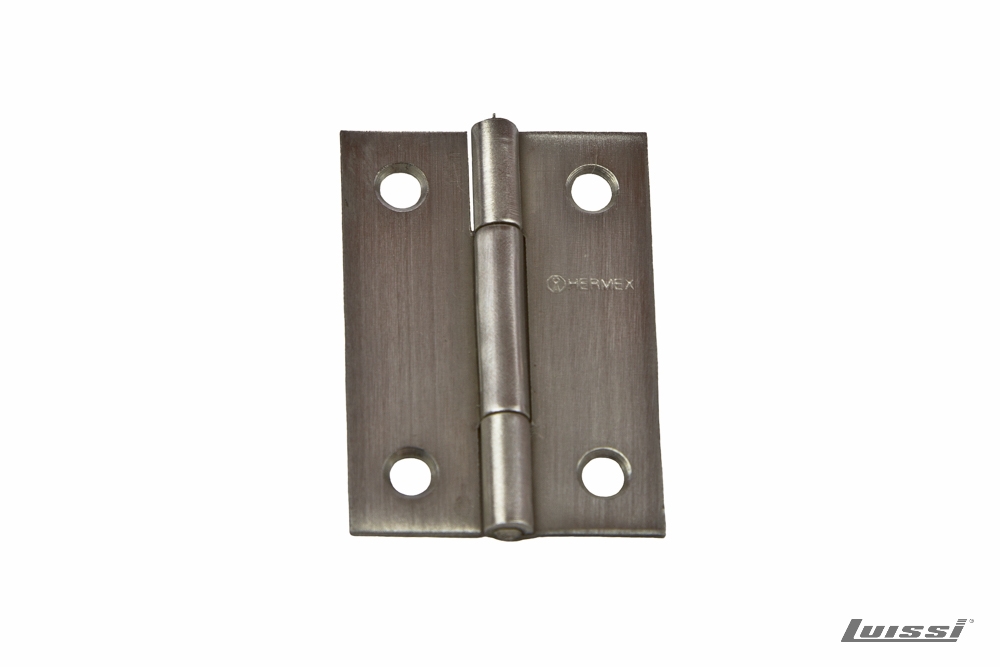 Bisagra de Acero Inoxidable 75 mm con Perno Fijo