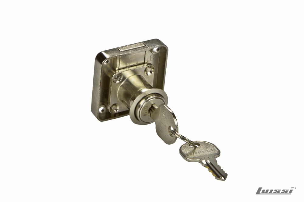 Cerradura de Aplicar 22 mm Niquelada Hafele