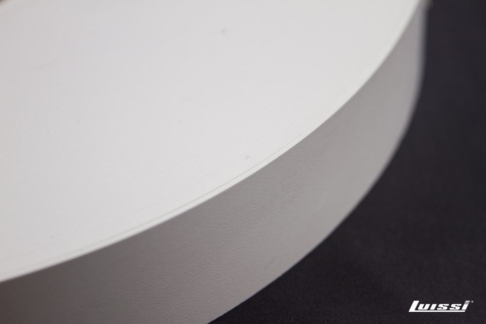 Canto ABS blanco 45 mm. x 1 mm.