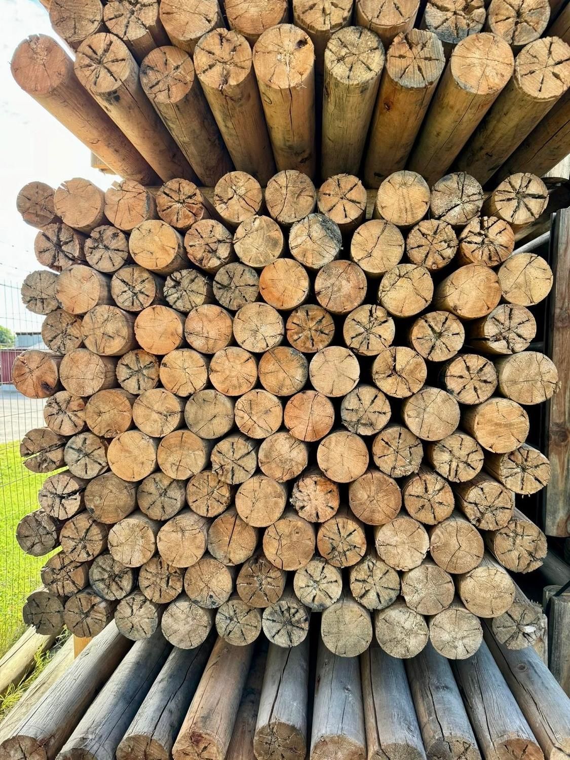 Polines de Madera Eucaliptus Nacional Sin Curar 2.60 m x 9 cm