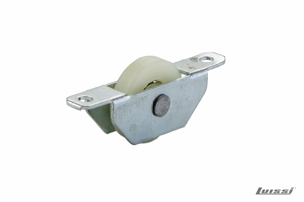 Rueda Nylon con Ruleman 25 mm Plana