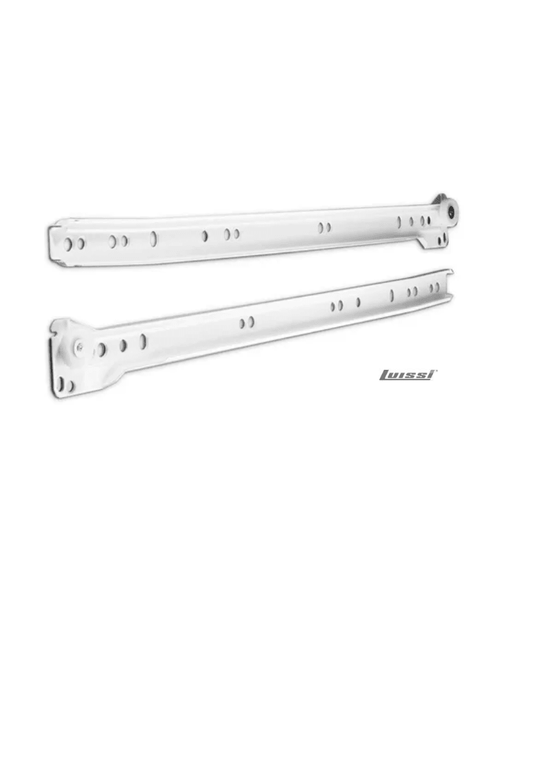 Riel para cajón común 400 mm. blanco Ducasse