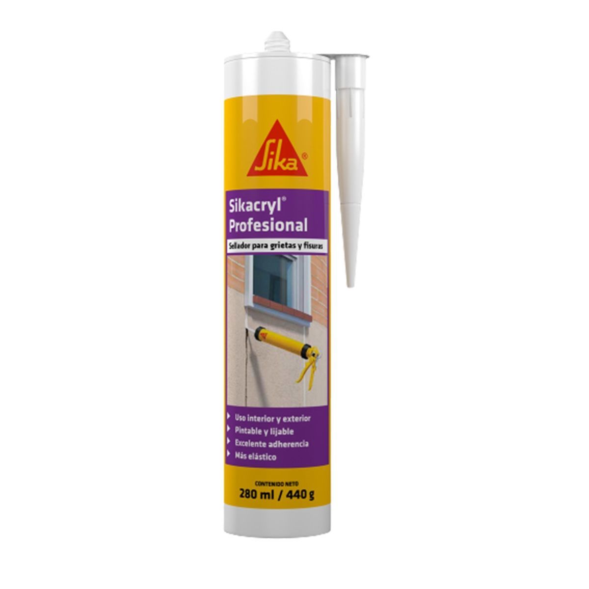 Sellador Sikacryl Profesional Blanco 280cc