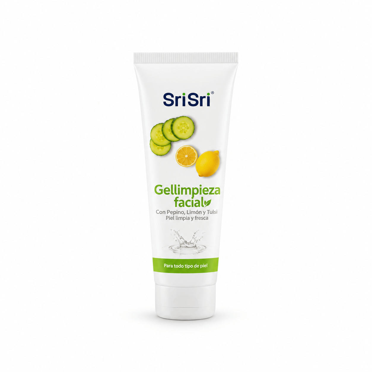 Gel limpieza facial pepino y limon 100ml SRI SRI