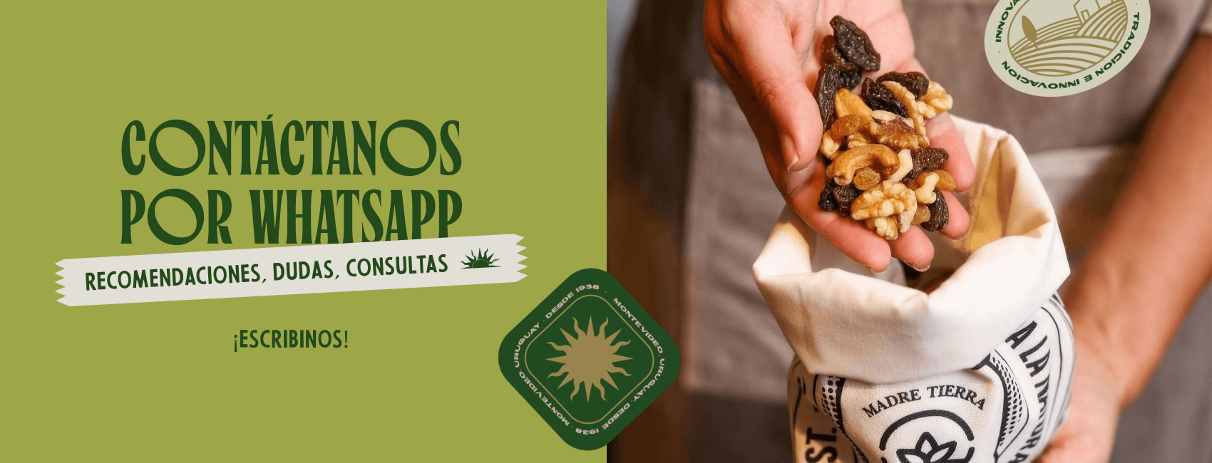Madre Tierra Contactanos a nuestro Whatsapp