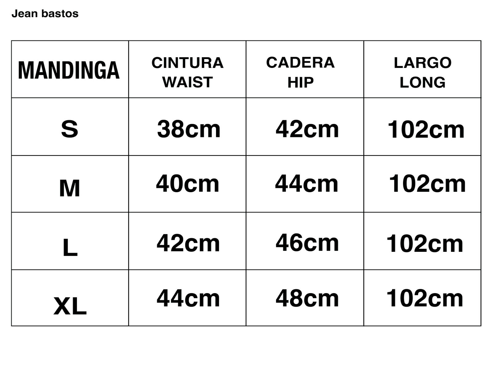 Guía de talles