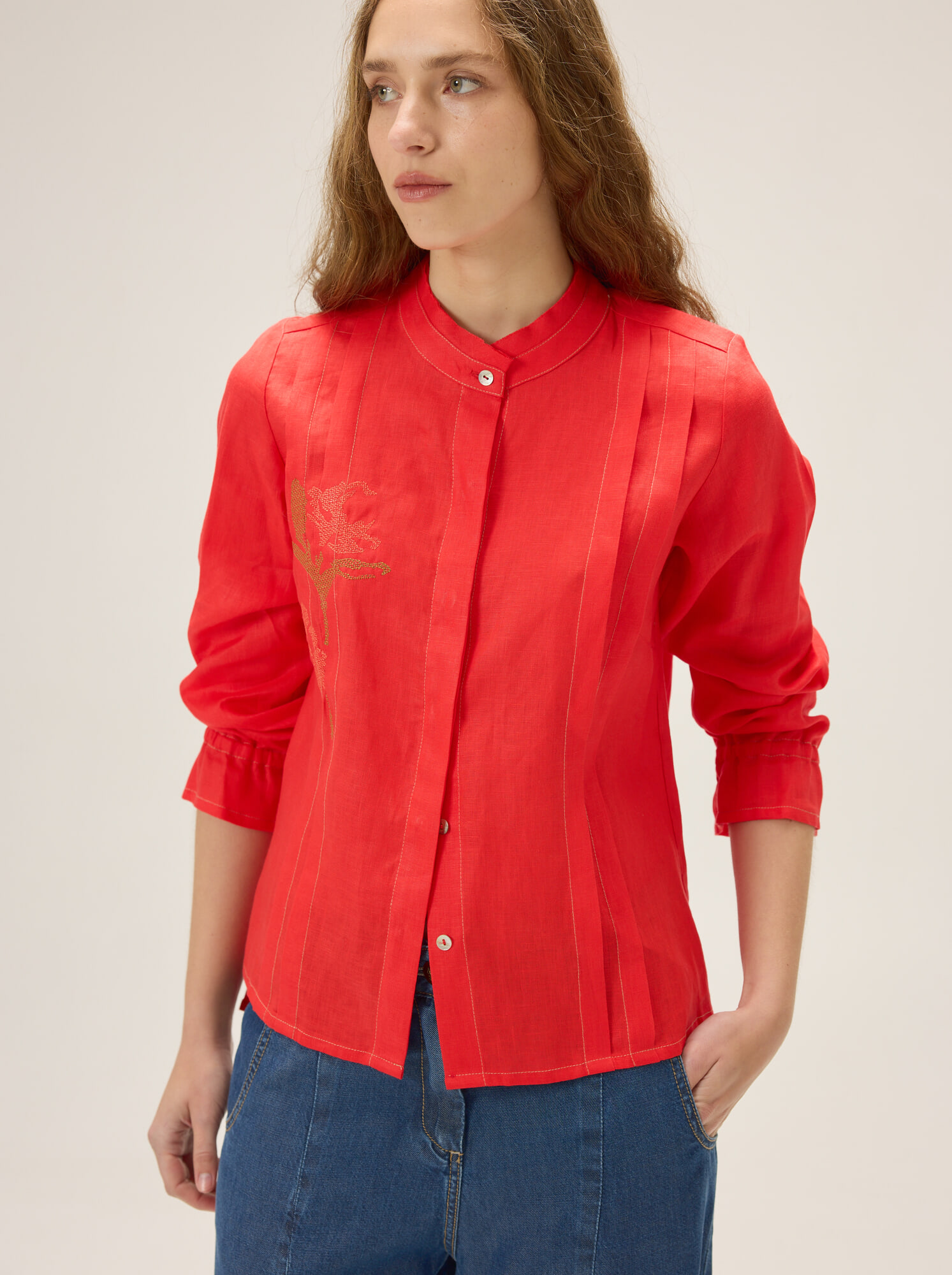 CAMISA DIANA BORDADA