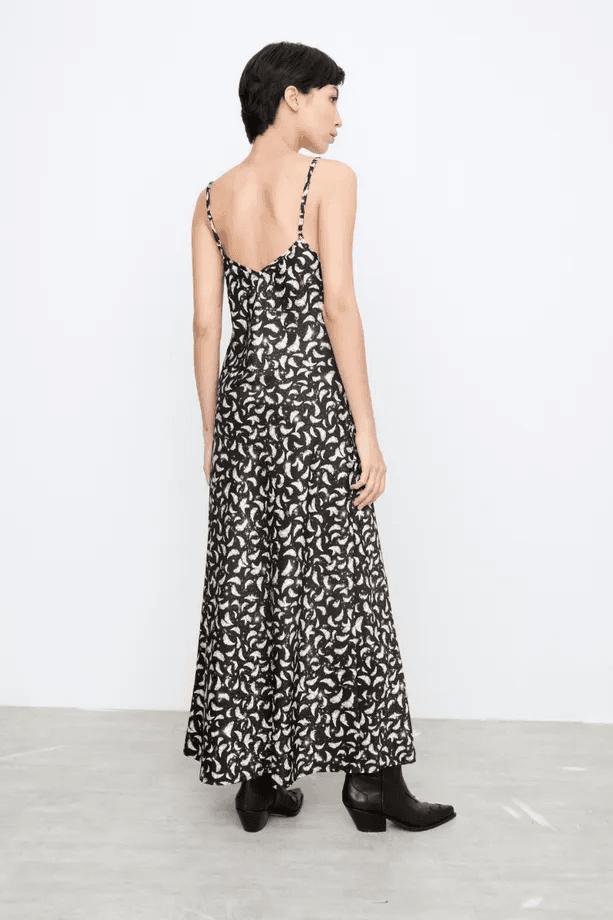 VESTIDO GOLDEN FEATHERS