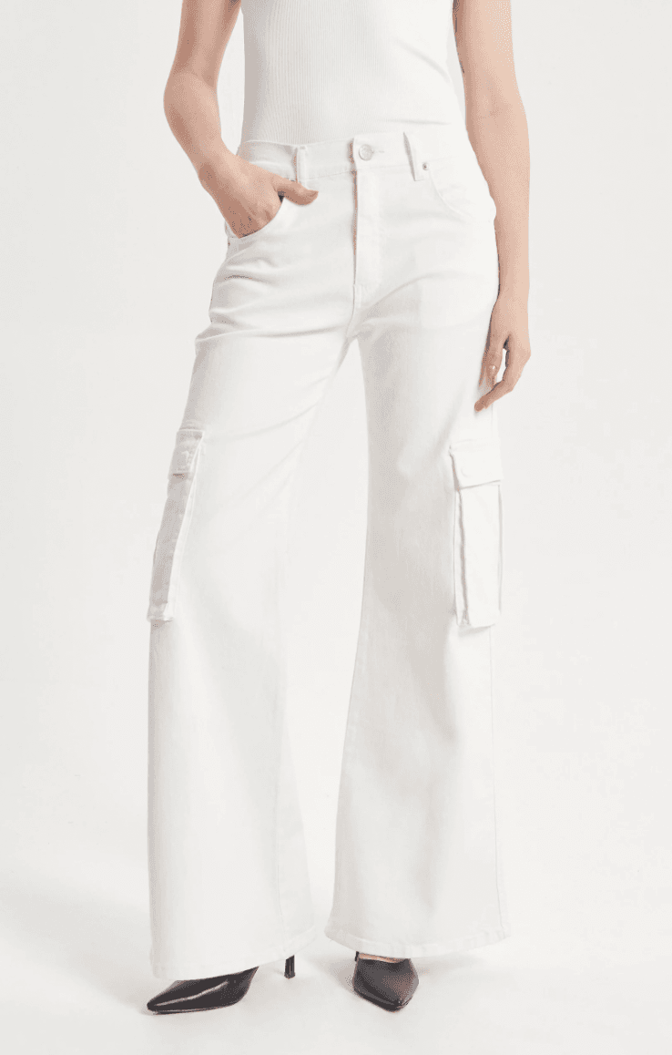 PANTALON CARGO GIGI WHITE