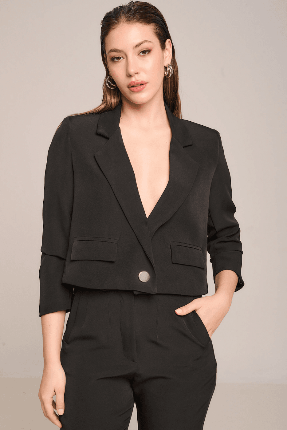 CHAQUETA OLIVIA NEGRO