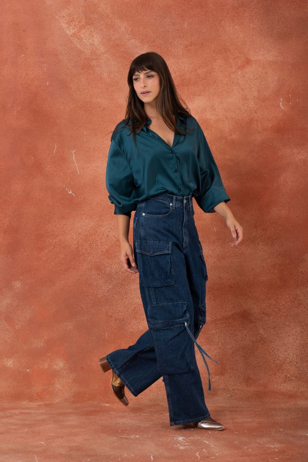 JEANS CARGO DANGER BLUE