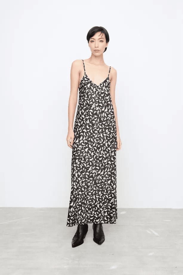 VESTIDO GOLDEN FEATHERS