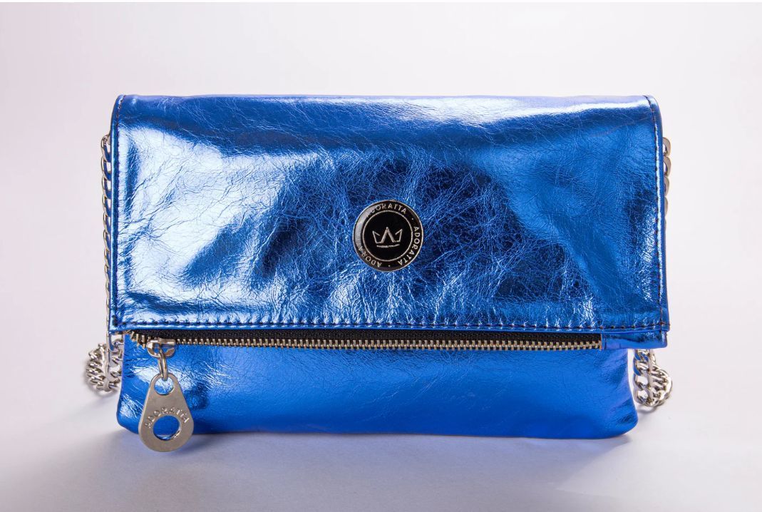 BANDOLERA  GINA - METAL BLUE