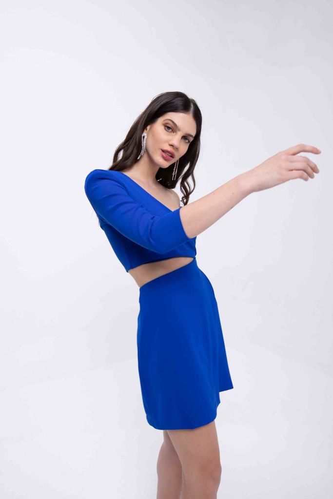 VESTIDO CIBELES - AZUL