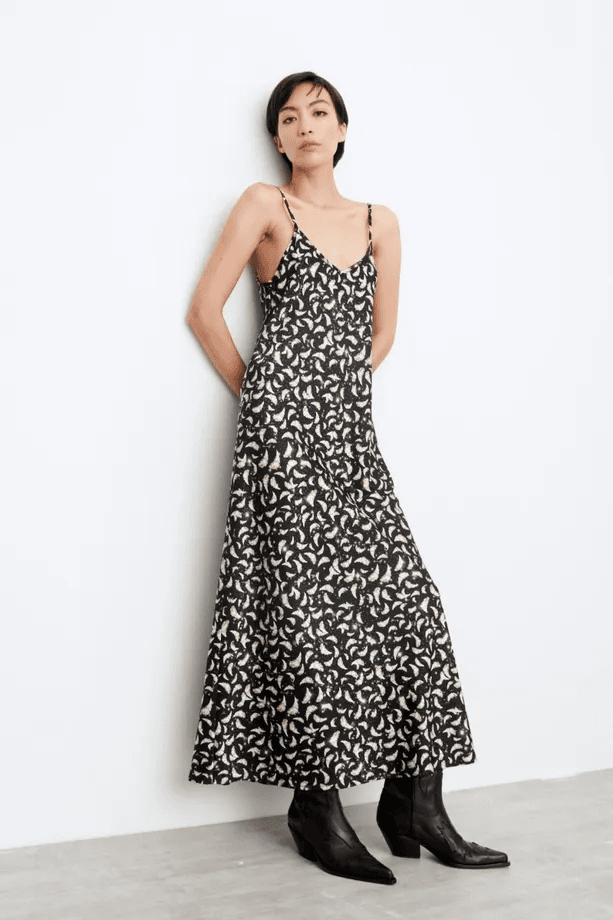 VESTIDO GOLDEN FEATHERS