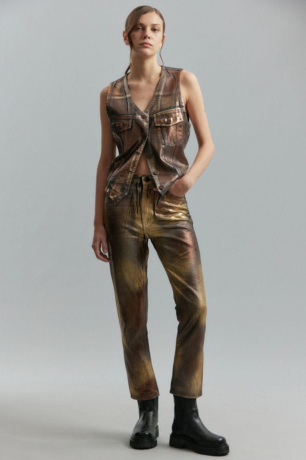 JEANS GINGER VINTAGE GOLD