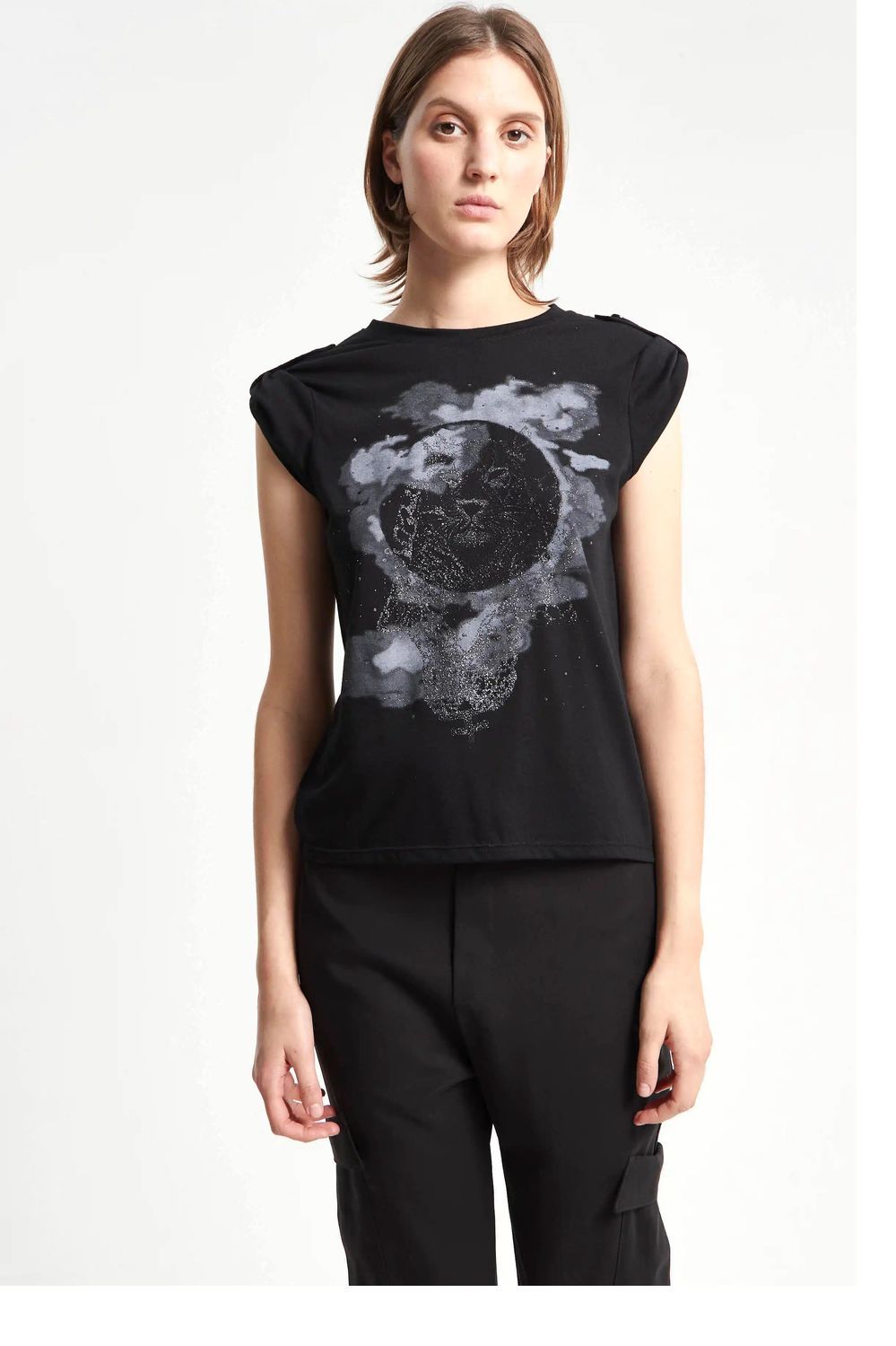 REMERA LEOPARD CLOUD