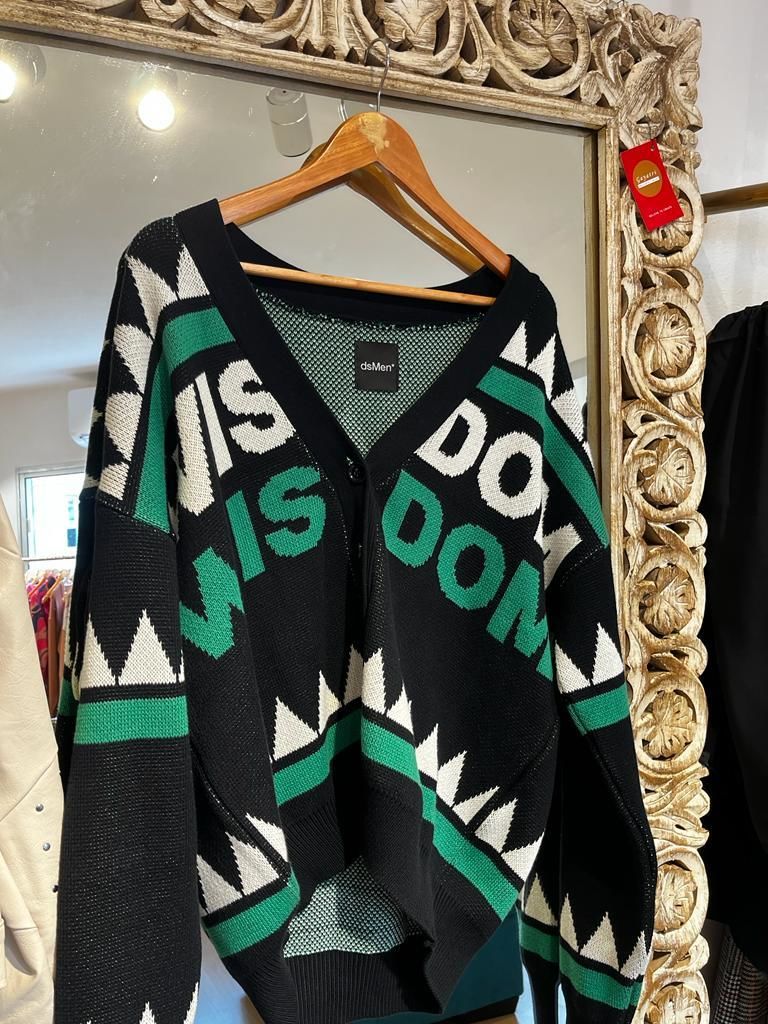 SWEATER CARDIGAN WISDOM - VERDE
