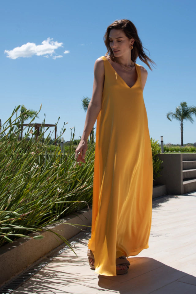 VESTIDO BONJOUR amarillo