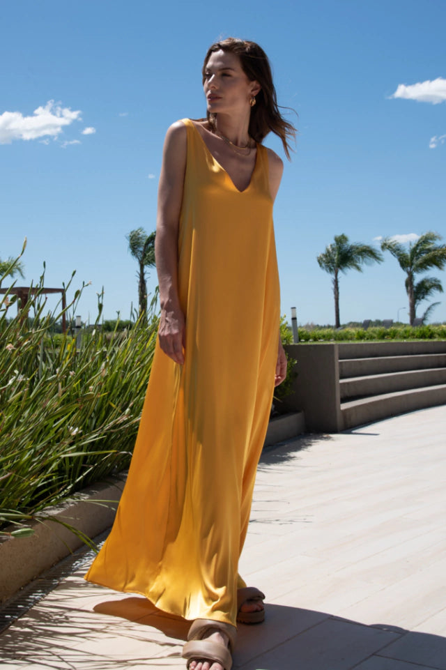 VESTIDO BONJOUR amarillo