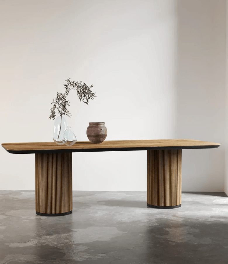 MESA COMEDOR MUNDO MADERA RECT. - 20% OFF