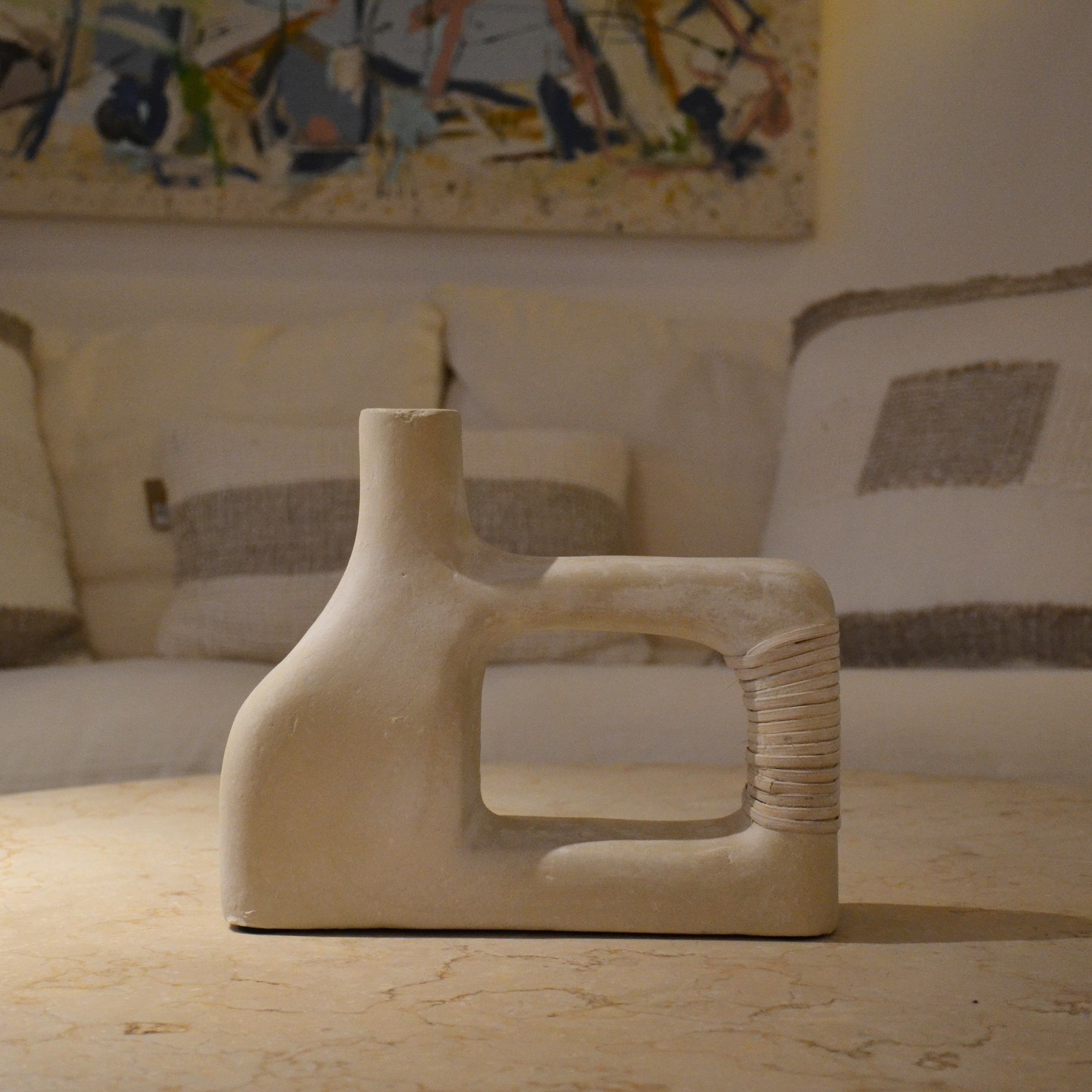 ESCULTURA ARTERIORS KANE CLARO BAJO 32CM