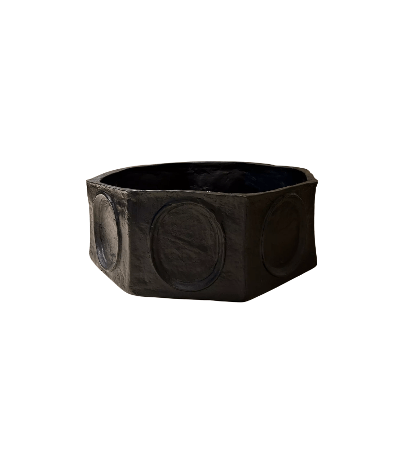 BOWL ARTERIORS OCTOGONAL NEGRO 48 CM