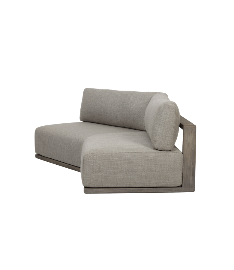 MODULO LUCIANO OUTDOOR TEKA GRIS CON ALMOHADONES
