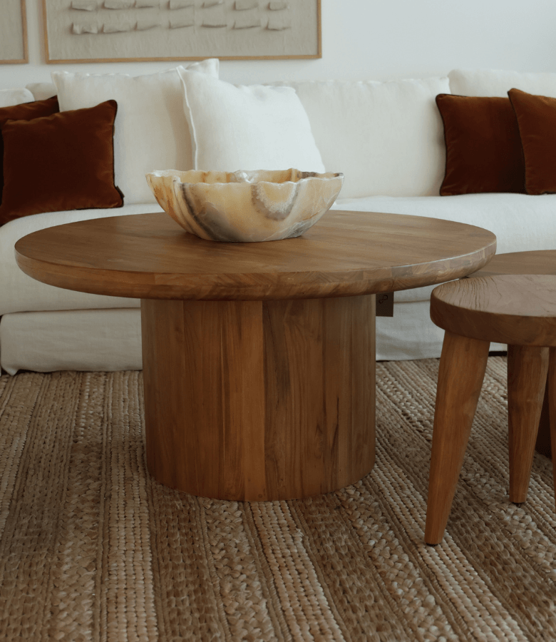 MESA LIVING NESTING TEKA NATURAL