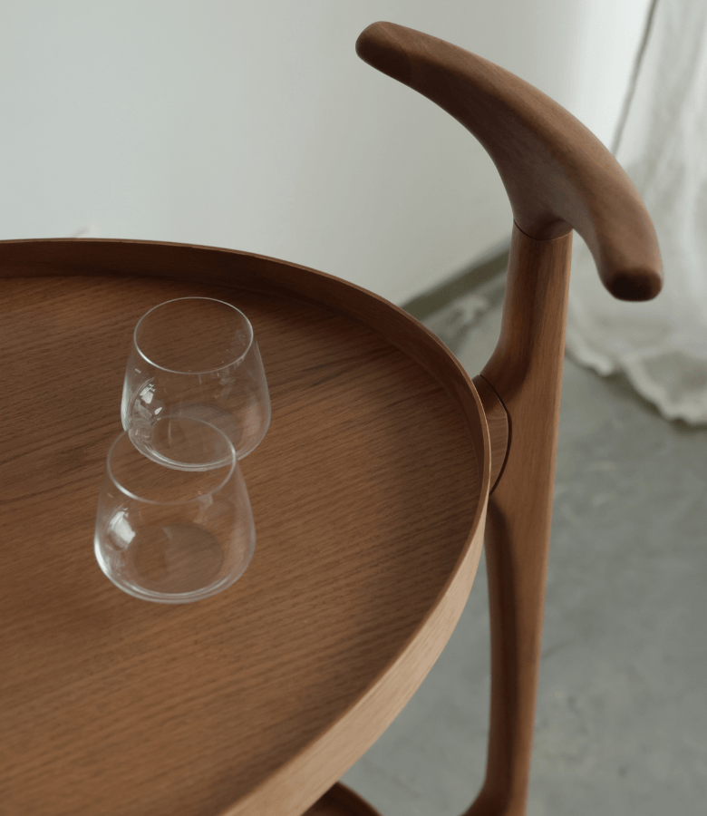 CARRO BAR OVAL LEBLON ROBLE