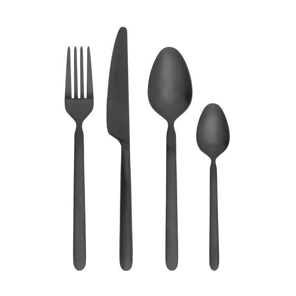 JUEGO DE CUBIERTOS BLOMUS STELLA 16PCS NEGRO