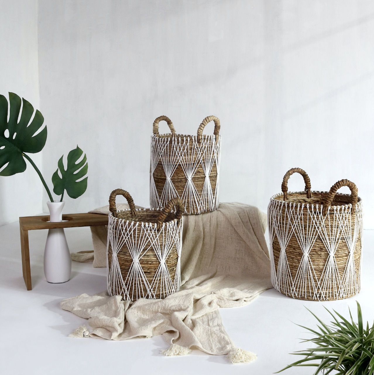 CANASTO LEA NATURAL D30XH32 - 70% OFF
