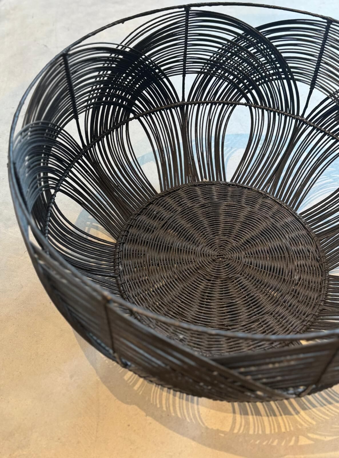 BOWL CRAFTS RATTAN NEGRO - 50% OFF