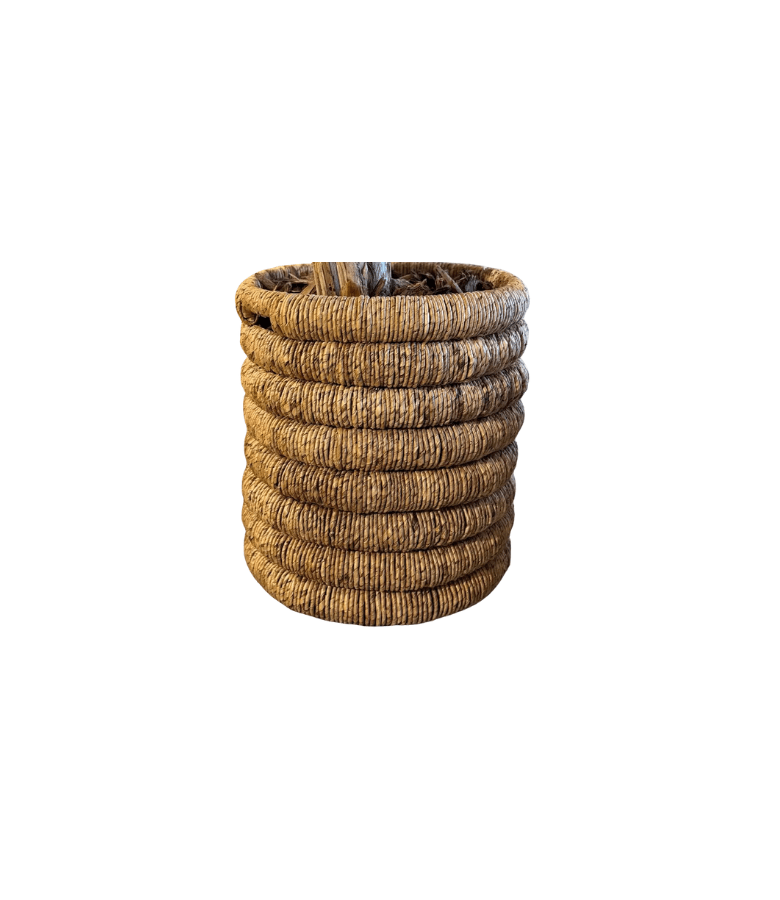 CANASTO CRAFTS TRENZADO ESPIRAL NAT