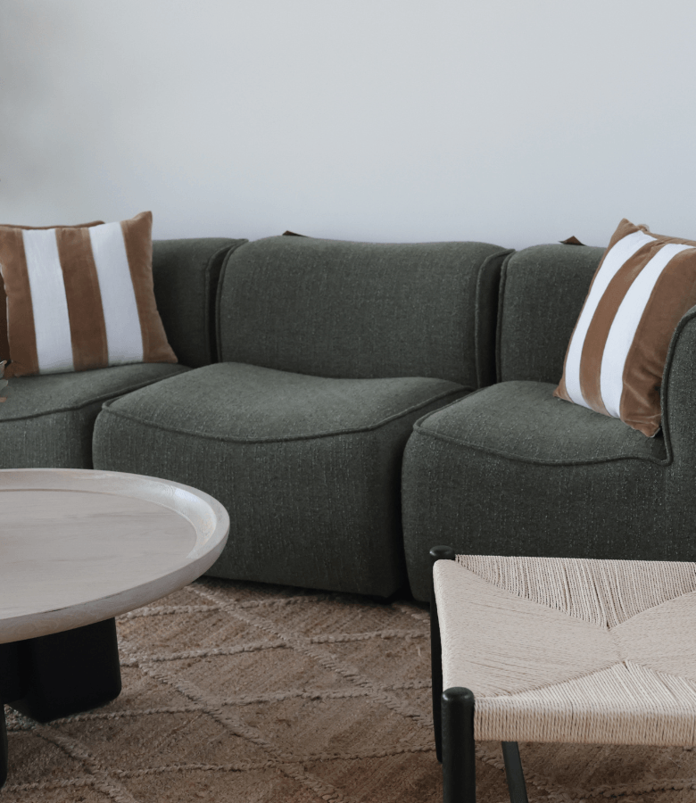 CENTRO SOFA VERDE FLAMANT 