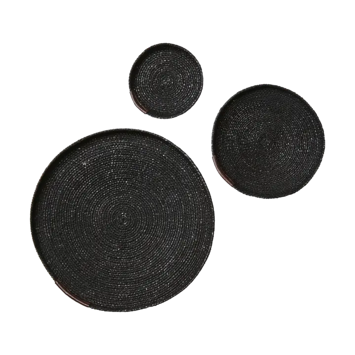 BANDEJA MADIBA SET X3 NEGRA D12,D20,D33
