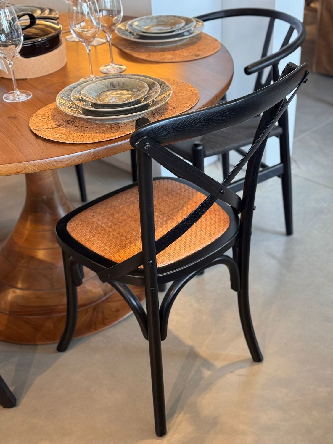 SILLA CRUZ MADERA ROBLE 