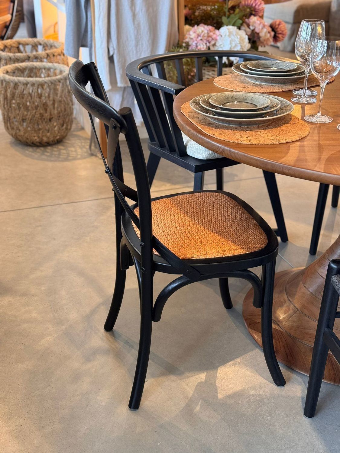 SILLA CRUZ MADERA ROBLE 