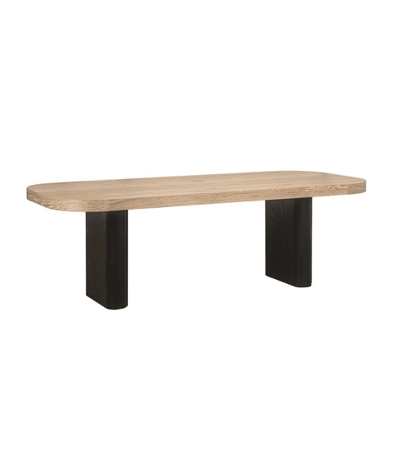 MESA COMEDOR BAKERS ROBLE 240X100 NAT/NEG